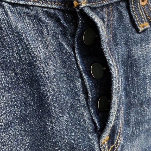 Women's 501 T Distressed Tapered Jeans Button Fly High Waist Mom Jeans 29 - Picture 8 of 12